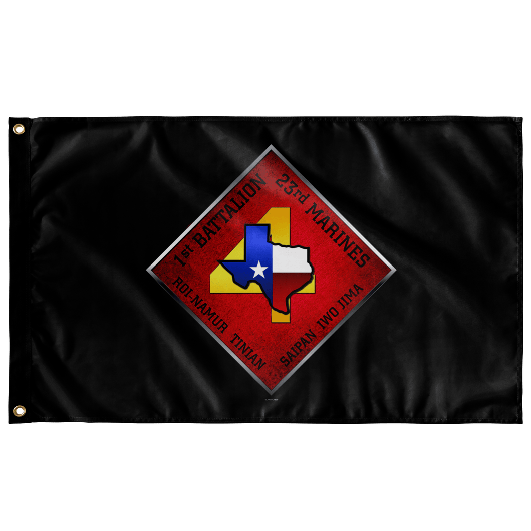 1st Battalion 23rd Marines Black Flag Elite Flags Wall Flag - 36