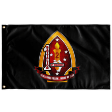 Load image into Gallery viewer, 1st Battalion 2nd Marines Black Flag Elite Flags Wall Flag - 36&quot;x60&quot;
