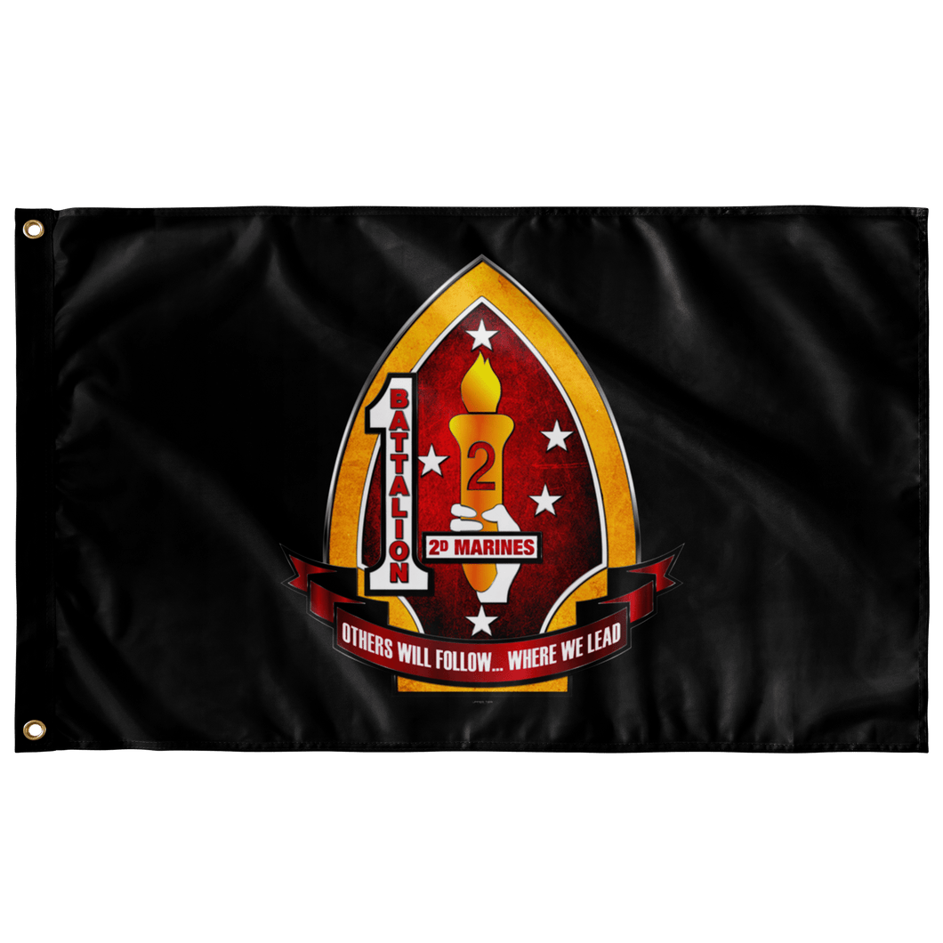 1st Battalion 2nd Marines Black Flag Elite Flags Wall Flag - 36