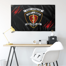 Load image into Gallery viewer, 1st Battalion 3rd Marines Accent Black Flag Elite Flags Wall Flag - 36&quot;x60&quot;
