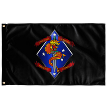 Load image into Gallery viewer, 1st Battalion 4th Marines Black Flag Elite Flags Wall Flag - 36&quot;x60&quot;
