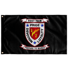 Load image into Gallery viewer, 1st Battalion 6th Marines Black Flag Elite Flags Wall Flag - 36&quot;x60&quot;
