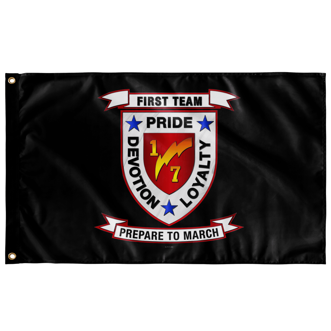 1st Battalion 6th Marines Black Flag Elite Flags Wall Flag - 36