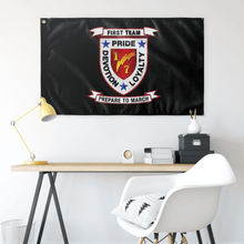 Load image into Gallery viewer, 1st Battalion 6th Marines Black Flag Elite Flags Wall Flag - 36&quot;x60&quot;
