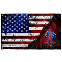 Load image into Gallery viewer, 1st Bn 1st Marines Stars &amp; Stripes Flag Elite Flags Wall Flag - 36&quot;x60&quot;
