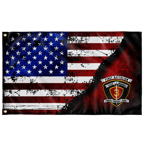 1st Bn 3rd Marines Stars & Stripes Flag Elite Flags Wall Flag - 36