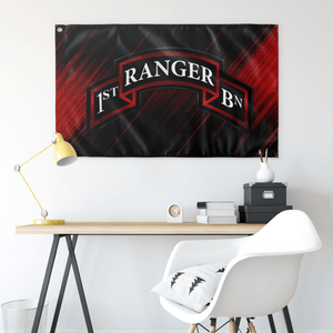 1st Ranger Battalion Scroll Flag Elite Flags Wall Flag - 36"x60"