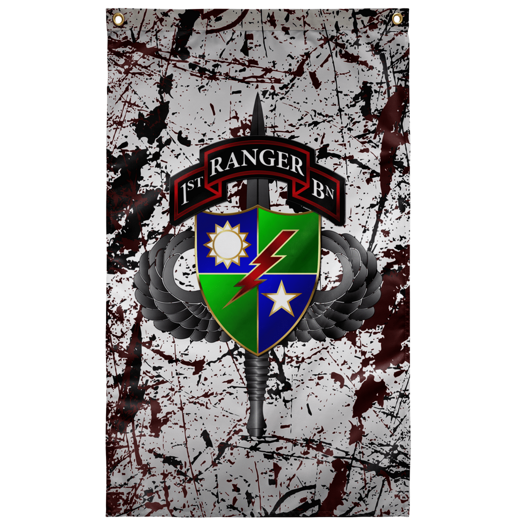 1st Ranger Battalion Splatter Flag Elite Flags Wall Flag - 36