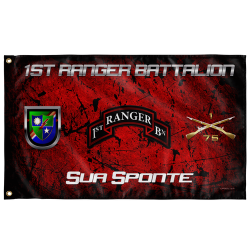 1st Ranger Battalion Sua Sponte Flag Elite Flags Wall Flag - 36