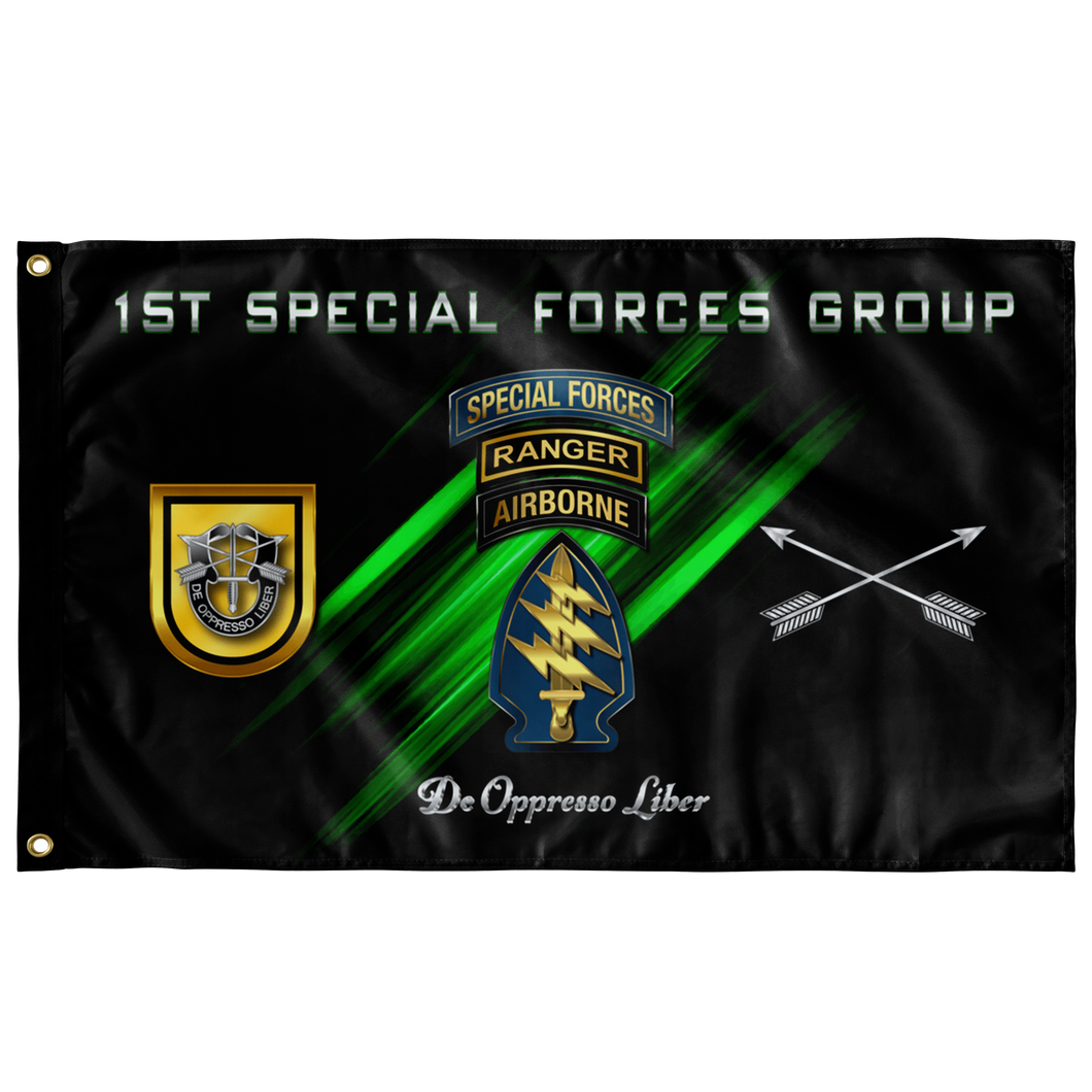 1st Special Forces Group Tabbed Flag Elite Flags Wall Flag - 36