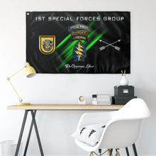 Load image into Gallery viewer, 1st Special Forces Group Tabbed Flag Elite Flags Wall Flag - 36&quot;x60&quot;
