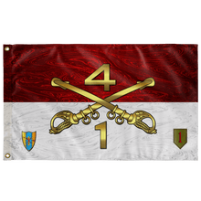 Load image into Gallery viewer, 1st Sqdn 4th Cav Outdoor Flag Elite Flags Double-sided Outdoor Flag- 36&quot;x60&quot;
