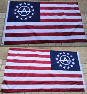 Anarcho Betsy America Flag Cover Double Sided House Flag