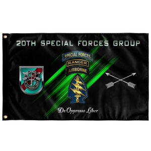 20th Special Forces Group Tabbed Flag Elite Flags Wall Flag - 36"x60"