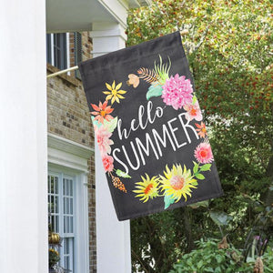 Hello Summer Chlk House Flag 28" x 40" - Second East