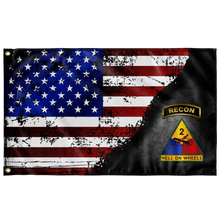 Load image into Gallery viewer, 2nd Armored Division Recon Stars &amp; Stripes Flag Elite Flags Wall Flag - 36&quot;x60&quot;
