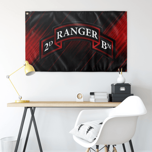 2nd Ranger Battalion Scroll Flag Elite Flags Wall Flag - 36"x60"