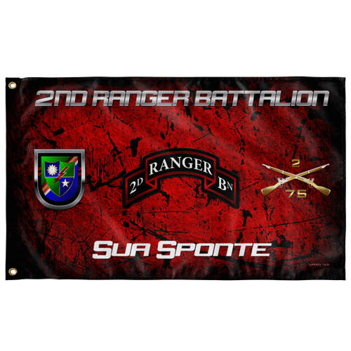 2nd Ranger Battalion Sua Sponte Flag Elite Flags Wall Flag - 36