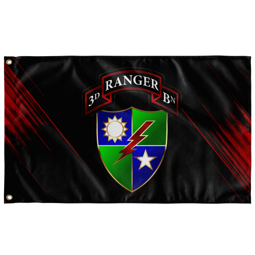 3rd Ranger Battalion DUI/Scroll Flag Elite Flags Wall Flag - 36