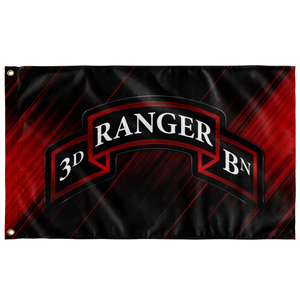 3rd Ranger Battalion Scroll Flag Elite Flags Wall Flag - 36"x60"