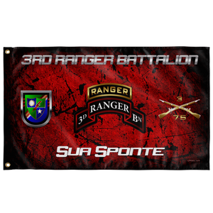 3rd Ranger Battalion Tabbed Sua Sponte Flag Elite Flags Wall Flag - 36"x60"