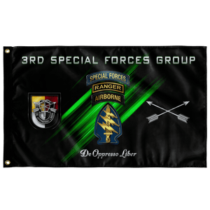 3rd Special Forces Group Tabbed Outdoor Flag Elite Flags Double-sided Outdoor Flag - 36"x60"