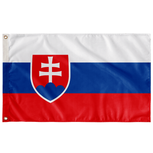 The Flag Of Slovakia - Indoor Wall Flag - Wall Flag - 36"x60" - Polish Shirt Store