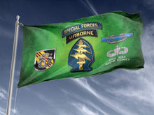 Load image into Gallery viewer, 5th SFG CIB Green Outdoor Flag Elite Flags Outdoor Flag - 36&quot; X 60&quot;
