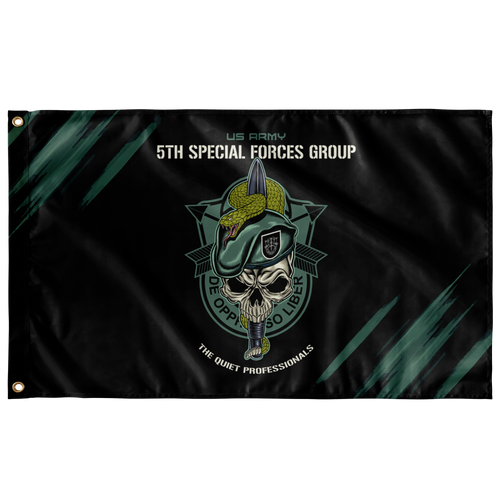 5th Special Forces Group (Legacy) Snake Eaters Flag Elite Flags Wall Flag - 36