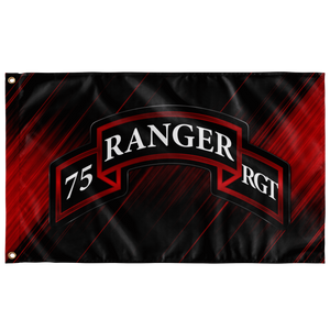 75th Ranger Regiment Scroll Flag Elite Flags Wall Flag - 36"x60"