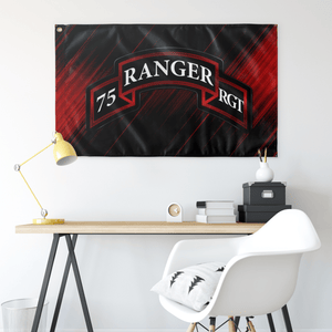 75th Ranger Regiment Scroll Flag Elite Flags Wall Flag - 36"x60"