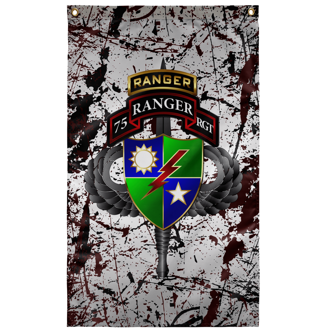 75th Ranger Regiment Tabbed Splatter Flag Elite Flags Wall Flag - 36