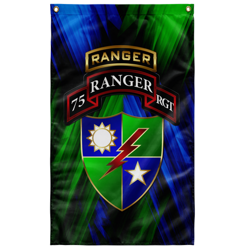 75th Tabbed Regimental Flag Elite Flags Wall Flag - 36