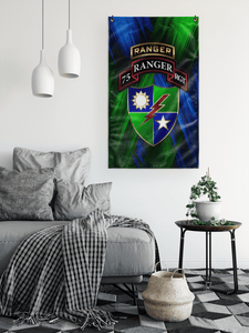 75th Tabbed Regimental Flag Elite Flags Wall Flag - 36"x60"