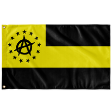 Load image into Gallery viewer, Ga Ancap Star Pattern Black And Yellow Color Single Sided Wall Flag
