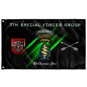 7th Special Forces Group Tabbed Flag Elite Flags Wall Flag - 36"x60"