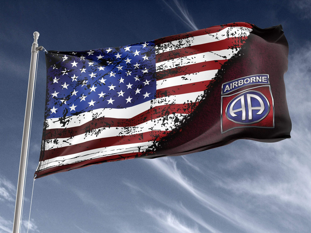 82nd Airborne Division Stars & Stripes Outdoor Flag Elite Flags Outdoor Flag - 36