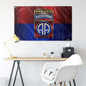 82nd Airborne Division Tabbed Flag Elite Flags Wall Flag - 36"x60"