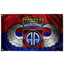 Load image into Gallery viewer, 82nd Airborne Division Tabbed Winged Flag Elite Flags Wall Flag - 36&quot;x60&quot;
