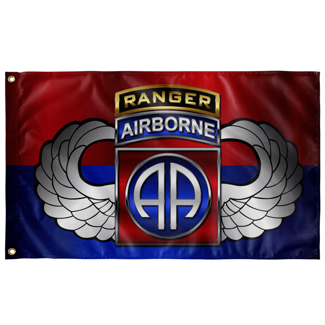 82nd Airborne Division Tabbed Winged Flag Elite Flags Wall Flag - 36