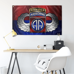 82nd Airborne Division Tabbed Winged Flag Elite Flags Wall Flag - 36"x60"