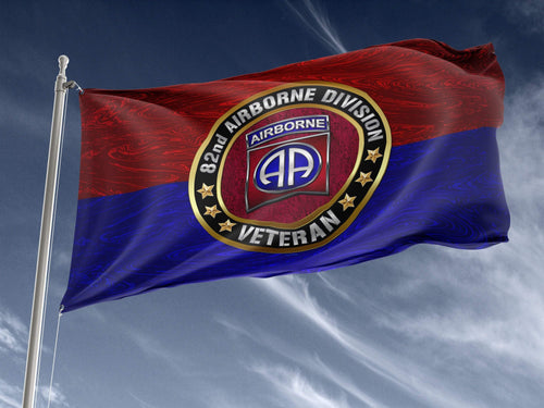 82nd Airborne Veterans RB Outdoor Flag Elite Flags Outdoor Flag - 36