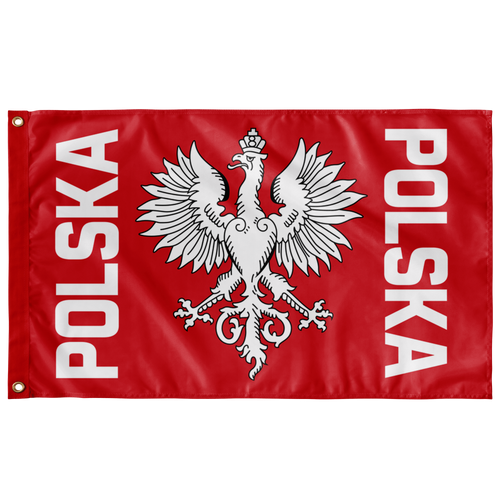 Polska Old Polish Eagle One Sided Indoor Wall Flag - Wall Flag - 36