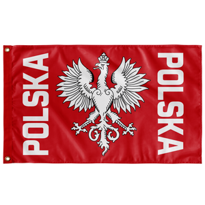 Polska Old Polish Eagle One Sided Indoor Wall Flag - Wall Flag - 36"x60" - Polish Shirt Store