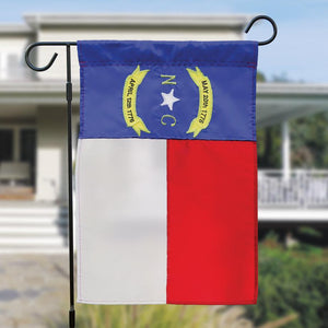 North Carolina State Star Pattern Garden Flag