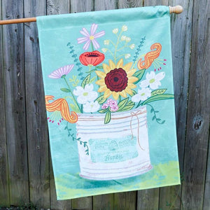 North Carolina Flowers House Flag