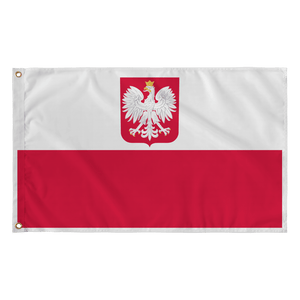 Polish Coat of Arms Flag - Flag - 36"x60" - Polish Shirt Store