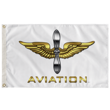 Load image into Gallery viewer, Army Aviation White Flag Elite Flags Wall Flag - 36&quot;x60&quot;
