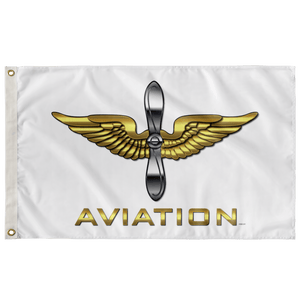 Army Aviation White Flag Elite Flags Wall Flag - 36"x60"