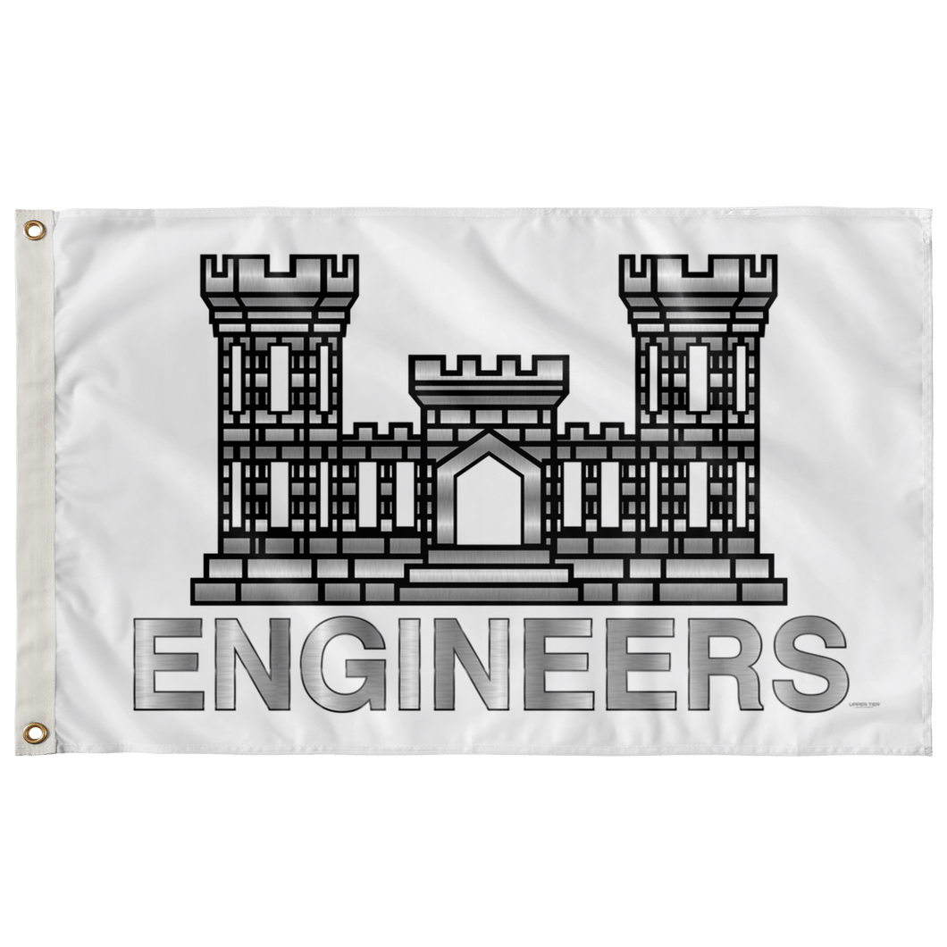 Army Engineers White Flag Elite Flags Wall Flag - 36